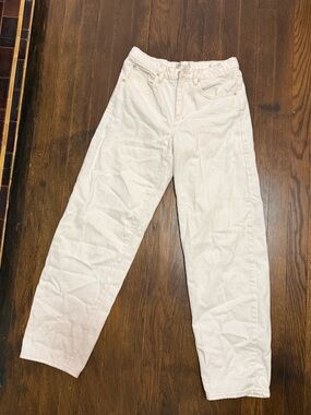 Frame Denim White Low-barrel Jeans